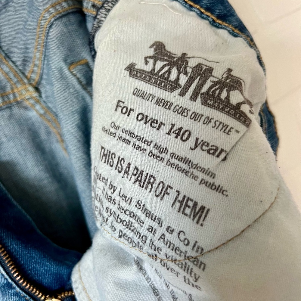 Levi’s 513 Slim Straight Jeans | Blue | 32x32 - Picture 6 of 9